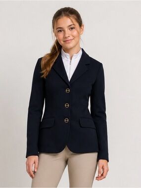 Children’s Navy Show Riding Jacket - Size 6 - Equestrian Show Blazer 🐴